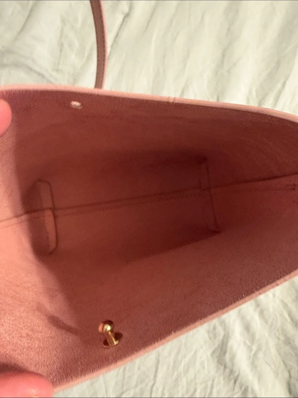 Sondra Blush Pink Bucket Shoulder Bag with Adjustable Strap
